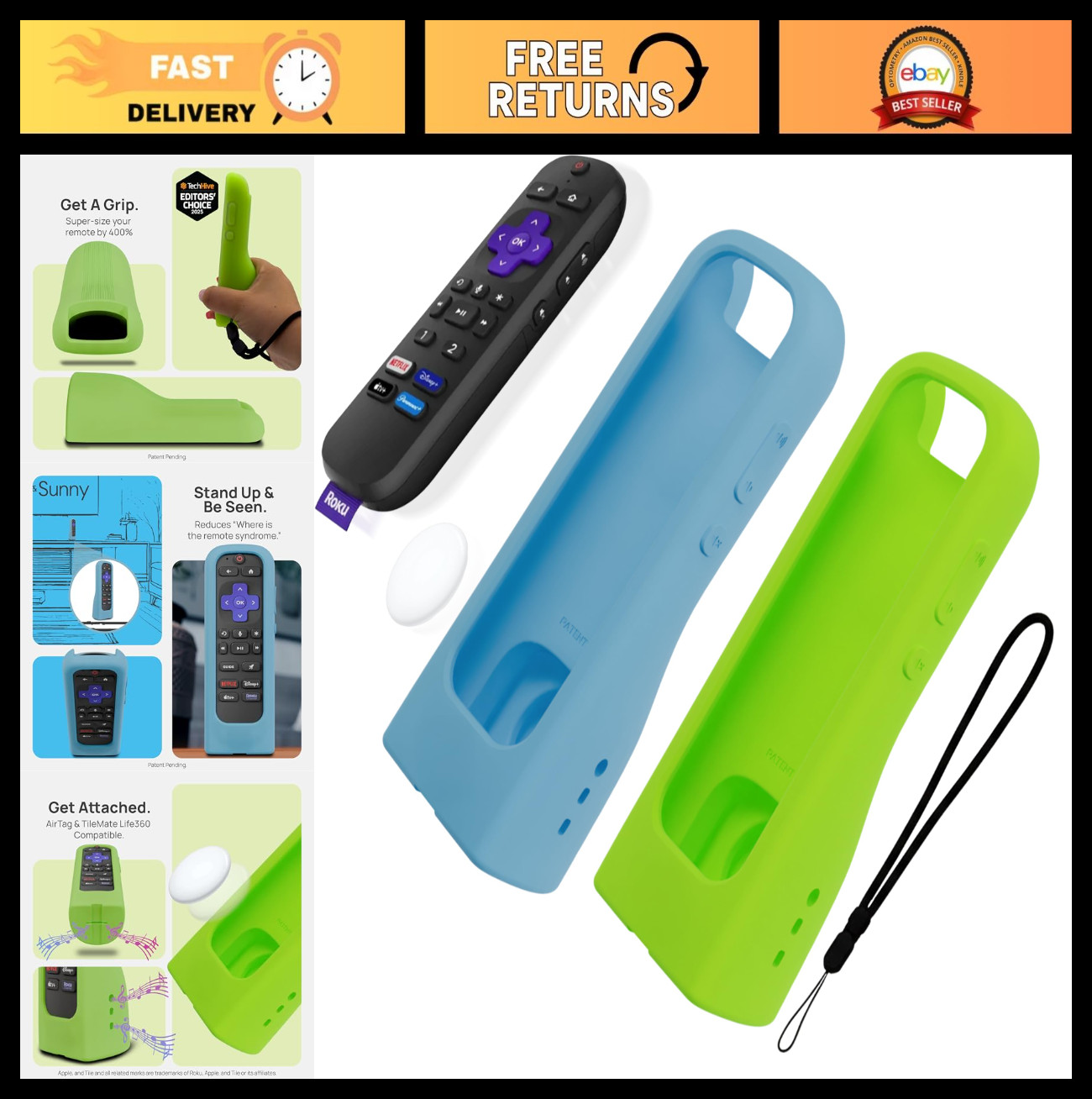 Silicone Case - Stand Design, Enhanced Grip, 2 Pack Lime + S