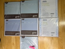 Creative Memories Paper Album Kit Lot 7pc Photo Mats  Stickers Rock Star Rugged