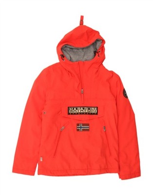 NAPAPIJRI Herren Regular Fit Anorak Jacke mit Kapuze UK 34 XS Rot Polyamid CG14