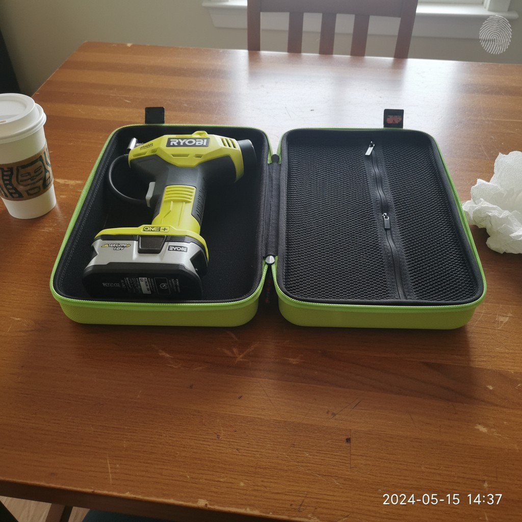 Ryobi 18V ONE+ Power Inflator Hard Carry Case - Water & Shock Resistant EVA P...