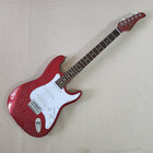 6 Strring Electric Guitar  Mahogany Body Metallic Red Pearl Pickguard Maple Neck — photo 1