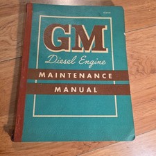 1957 Factory Genuine Gm Diesel Engine Maintenance Manual X-5710 Series 71