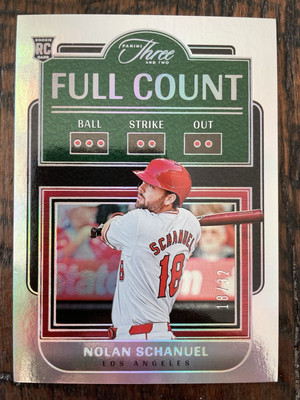 Nolan Schanuel 18/32 2024 Panini Three & Two Rookie Prospect Full Count Jersey #