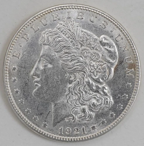 1921 Morgan Silver Dollar $1 US Coin Philadelphia Mint BU
