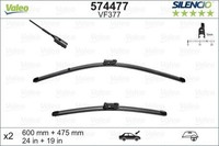 VW Passat Alltrack Wischerblatt 16-22 Valeo OEM 574477 600/475 Mm