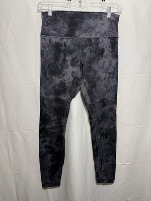 Lululemon Align High Rise Leggings Diamond Dye Pitch Grey Graphite Grey Size 12 