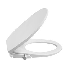 Non-Electric Elongated Bidet Toilet Seat with Self-Cleaning Dual Nozzles, Sof...