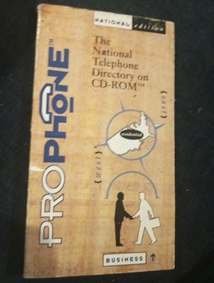 Procd New Media 1992 Vintage Phone Disc's CD's Software, Phone Directory
