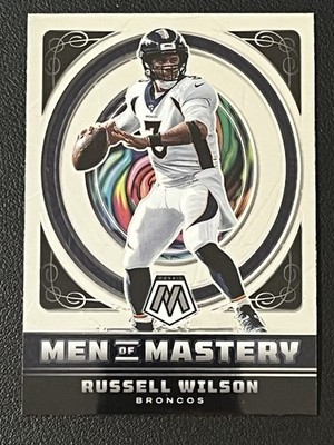 2022 Panini Mosaic Men of Mastery #3 Russell Wilson Denver Broncos Insert
