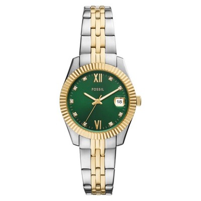 Fossil ES5388 Bicolor Edelstahl 31 mm   elegante Damenuhr (31 mm)  Garantie: 2 J