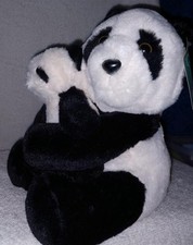 FAO Schwarz Mommy and Me Panda Plush NWT
