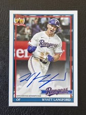 Wyatt Langford 2026 Topps MLB Series 1 1991 35th Anniversary Autographs (Rare)