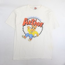 Vintage Arthur Read All About Me T-Shirt Size XL Marc Brown 1997 90s