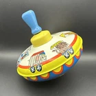 Vintage Ohio Art Tin Metal Toy Spinning Top-Works Great! Circus Design 50’s-60’s