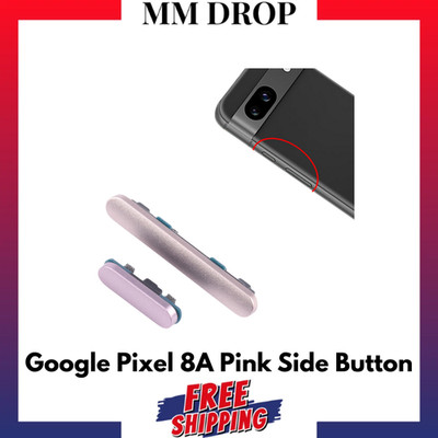 Google Pixel 8a (Pink) Ersatz-Tasten seitlich Power Laut/Leiser Tasten Tasten - UK