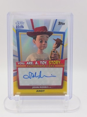 2025 Topps 30 Years Of Toy Story John Morris As Andy 30th Anniversary Auto