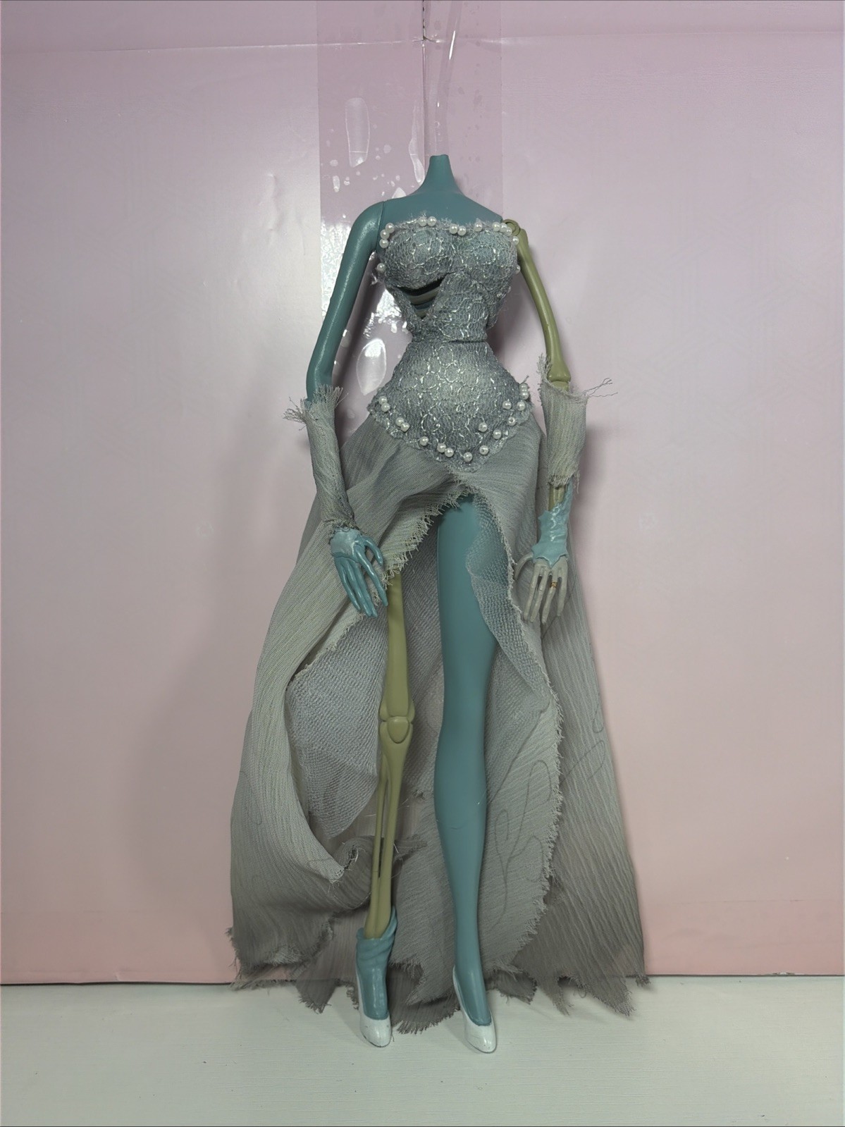 Vestido Corpse Bride Emily Muñeca Cuerpo Solo Piezas Reparación ÚNICO 2005