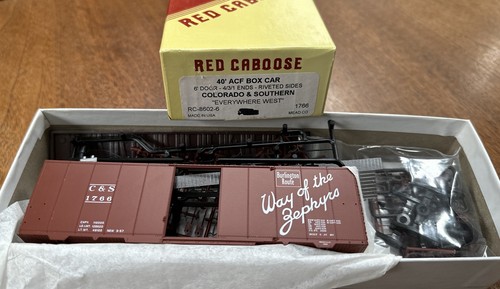 Kit Red Caboose HO #RC-8602-6 40’ ACF Box Car Colorado & Southern 4/3/1 1766 NY | Zustand: New