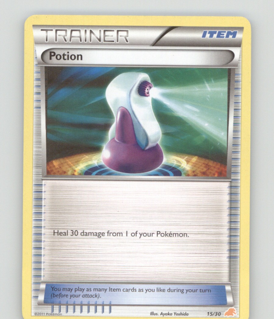 POTION (#15) COMMON BW TRAINER KIT: EXCADRILL & ZOROARK POKEMON LIGHTLY PLAYED