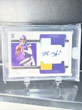 2021 Panini One Rookie Dual Patch Auto /199 Kellen Mond Minnesota Vikings