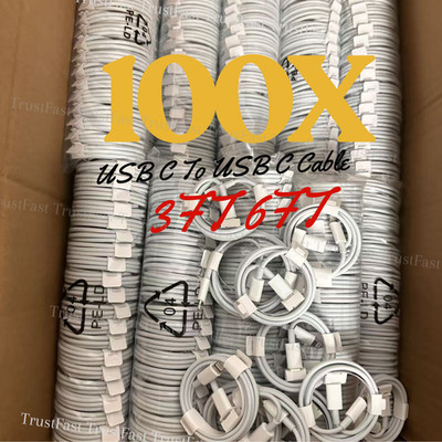 100X for iPhone 17 Air 16 15 iPad USB C to USB C Cable 60W Fast Charger Cord Lot