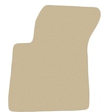 Velour FAHRER Fußmatten für Alfa Romeo Giulietta 2010-2020, Beige x14 Rand