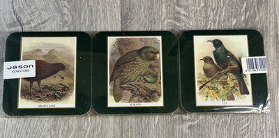 Jason Coasters Contemporary Birds 6 Coasters New Vintage