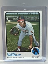 1973 Topps Clyde Wright # 373 California Angels Vintage Baseball Card