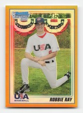 2010 Bowman Chrome Robbie Ray 18U USA Baseball 1st Chrome Gold Refractors #/50