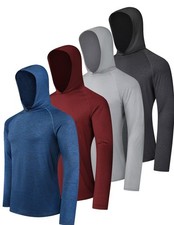 Men's Athletic Hoodies Long Sleeve Fishing Shirts for Men UPF SPF UV Sun Prot...