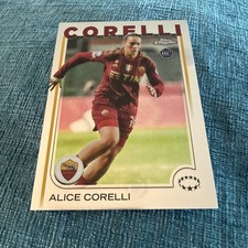 2024-25 Topps Chrome Women's UEFA #28 - Alice Corelli - Rookie Card - AS Roma. rookie card picture