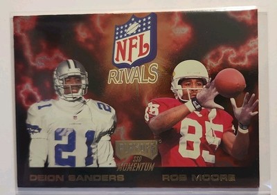 1998 Playoff Momentum SSD - Rivals Deion Sanders, Rob Moore #18