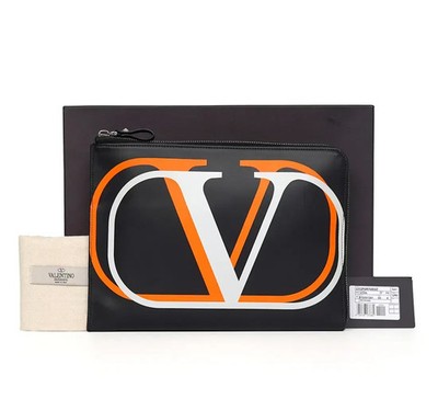 Valentino Garavani VLogo Neon Clutch Bag UY2P0R76