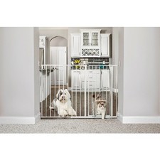 Carlson Maxi Extra Tall Pet Gate 38" H x 51-58" W, Includes Small Pet Door
