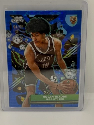 2025-26 Topps Cosmic Chrome Nolan Traore #187 RC Blue /99 Brooklyn Nets 🔥