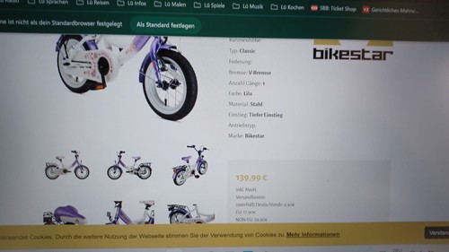 Kinderfahrrad Ab 3 Jahre, 12 Zoll Bikestar - Bild 2 von 3