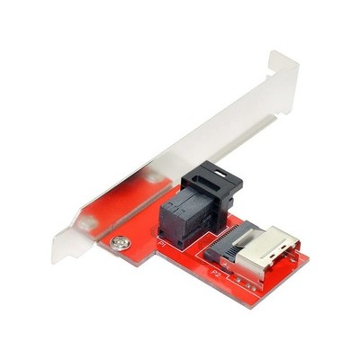 Mini SAS SFF-8087 PCI-Express 4.0 to SFF-8643 SAS HD PCBA Female Adapter with...