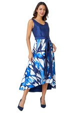 Butterfly Print Fit & Flare Dress for Women UK - Ladies Roman