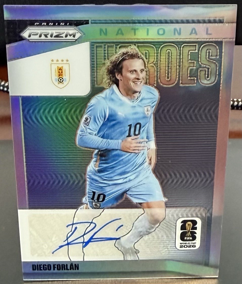 2026 Panini Prizm FIFA World Cup Diego Forlan National Heroes Auto Silver /25 SP