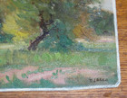 Small 8 7/8" Antique 1930 Oil Painting On Canvas American Artist Ira I.J. Deen — photo 4