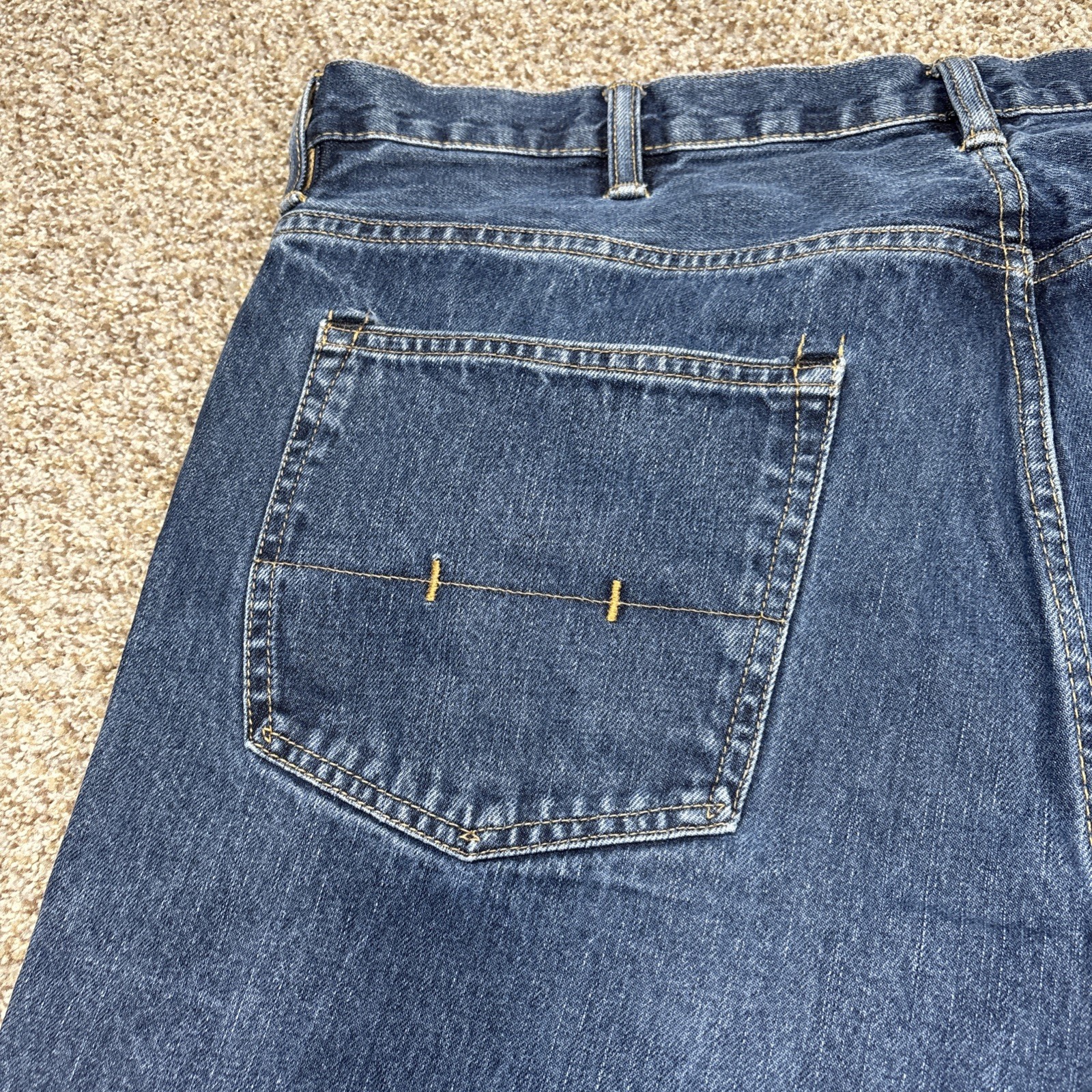 Polo Ralph Lauren Hampton Straight Denim Blue Jeans Mens 44B x 30 BIG (44x28) - View 16