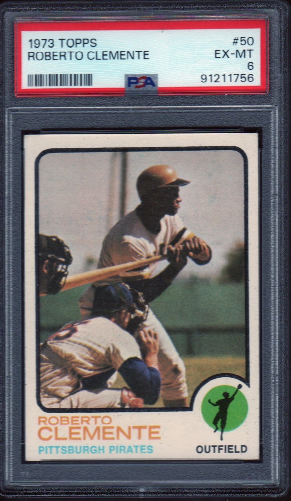 1973 Topps #50 Roberto Clemente PSA 6 (EX-MT)