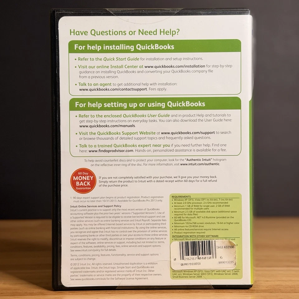 QUICKBOOKS Desktop Pro 2013 For Windows US Version Full Retail - TESTED - Image 4 of 4