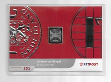 Netherlands 2001 silver  stamp 12.5 gulden