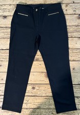 So Slimming By Chicos Jeans Women's Sz. 1 US 8 Black Straight Leg NWOT