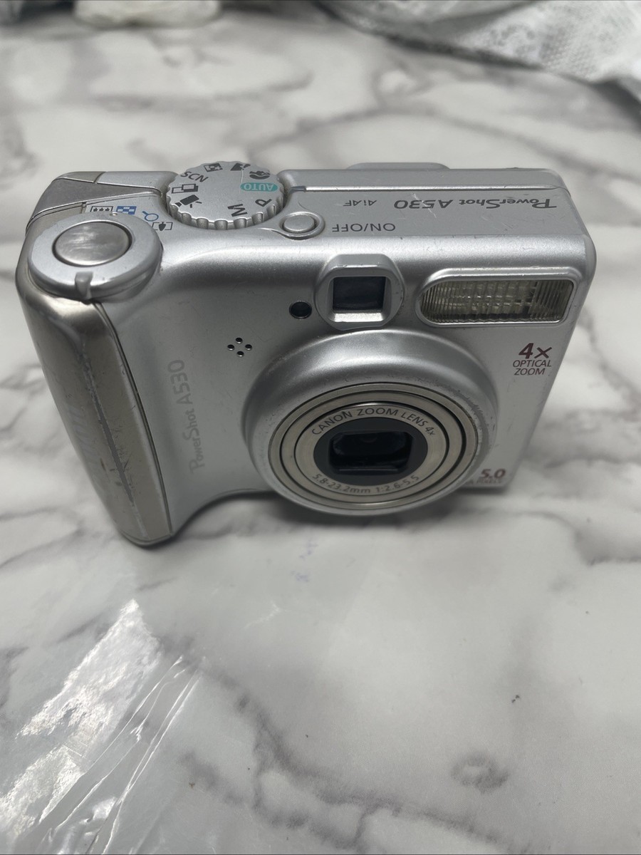 Canon PowerShot A530 5.0MP Digital Camera - Silver for sale