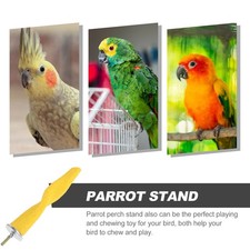 Parrot Stand Bird Standing Rod Perch For Cage Accessories Portable Macaw Play