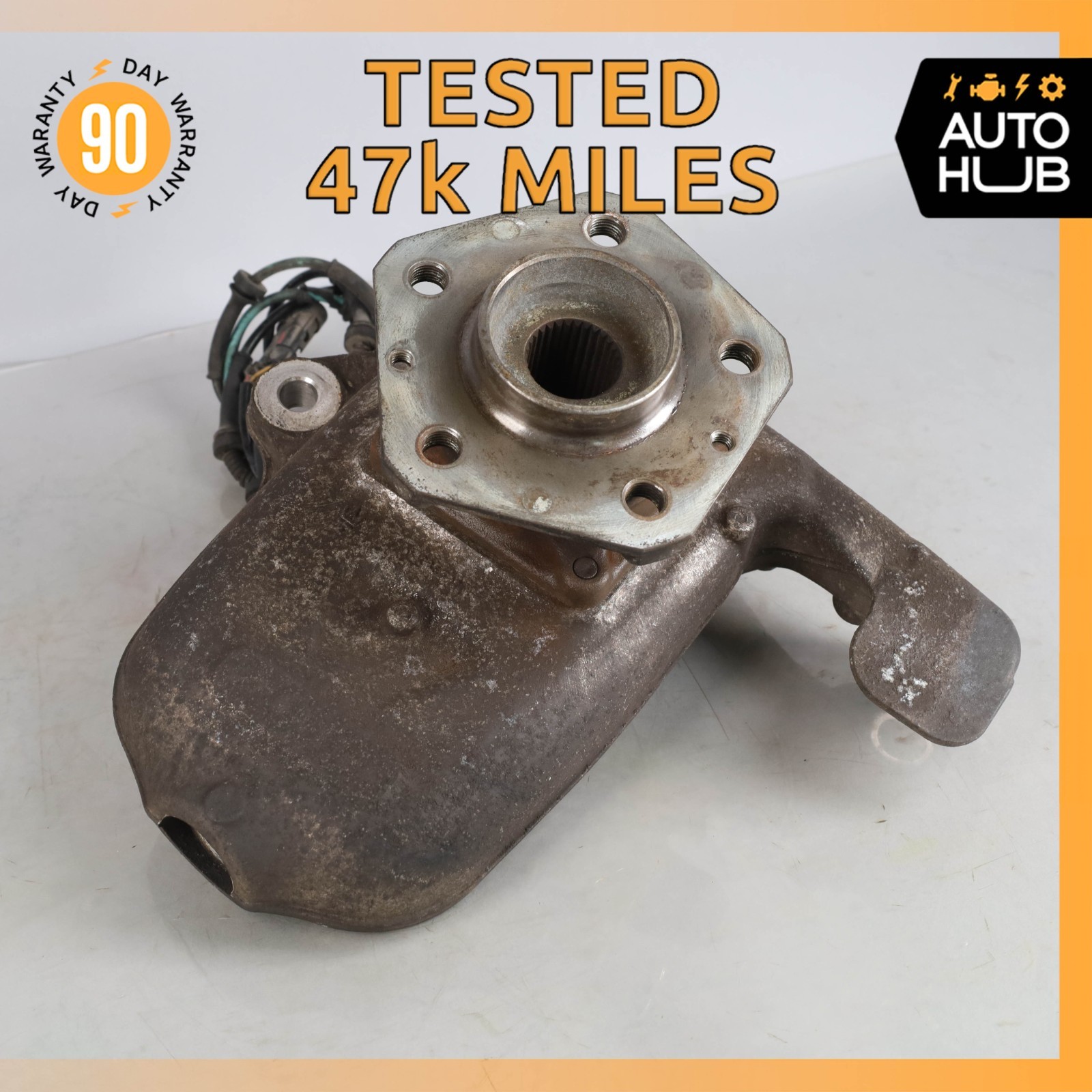 03-10 Maserati GranTurismo M145 Front Right Side Spindle Knuckle Hub OEM 47k