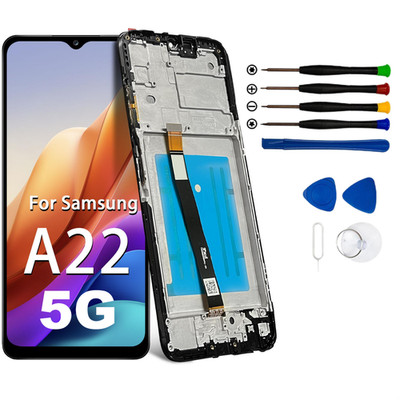 TFT Display Für Samsung Galaxy A22 5G A226 LCD Bildschirm TouchScreen Mit Rahmen