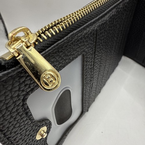Black Bostanten Leather Wallet RFID Blocking Slim Bifold Purse Card ID Holder - Picture 4 of 8